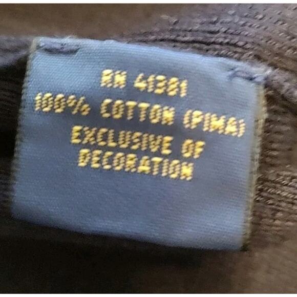 Men's Polo Ralph Lauren Sweater Vest Navy Blue Pima Cotton V Neck Knit - 3XB - Picture 4 of 5